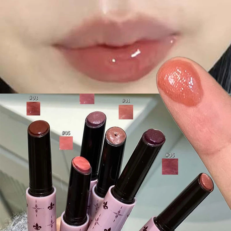 Water Light Mirror Lip Gloss Hydrating Lipstick with Shine & Moisturizing Effect