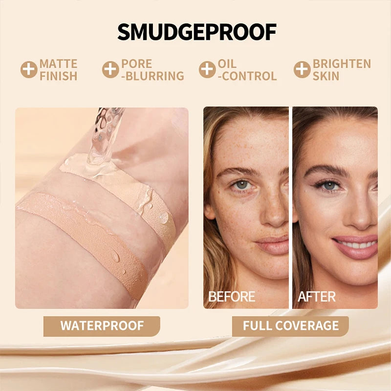 Women Face Makeup Set with Foundation, Powder, Primer & Concealer - Waterproof & Long-Lasting