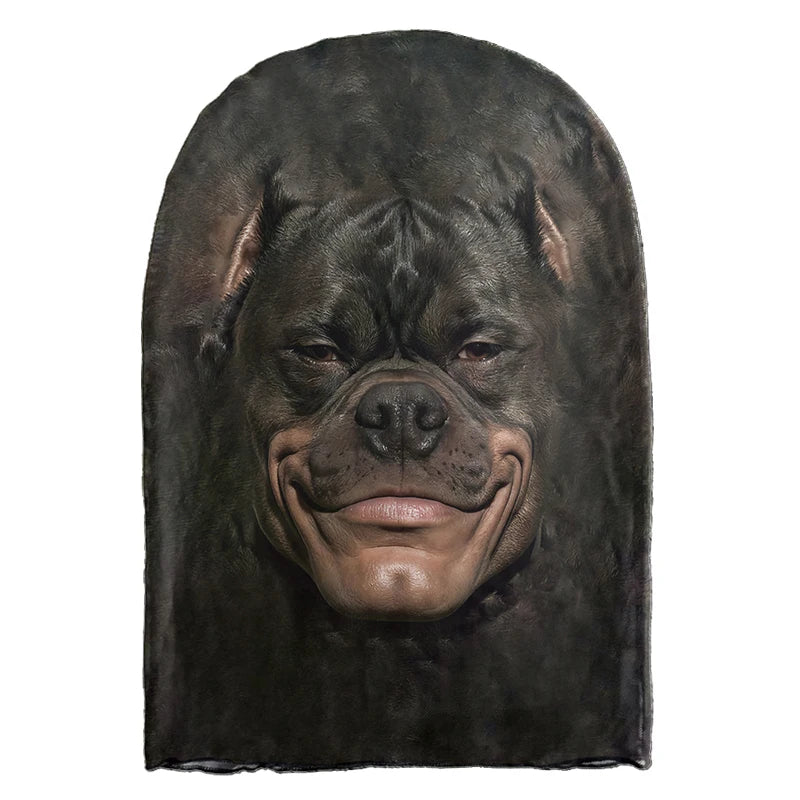 Halloween 3D Printed Elastic Mesh Animal Mask Full Face Cover for Party Cosplay
