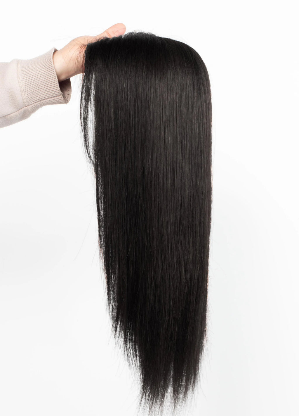 Breathable Skin Silk Base Hair Topper for Women - Virgin Human Hair Cover with Clips