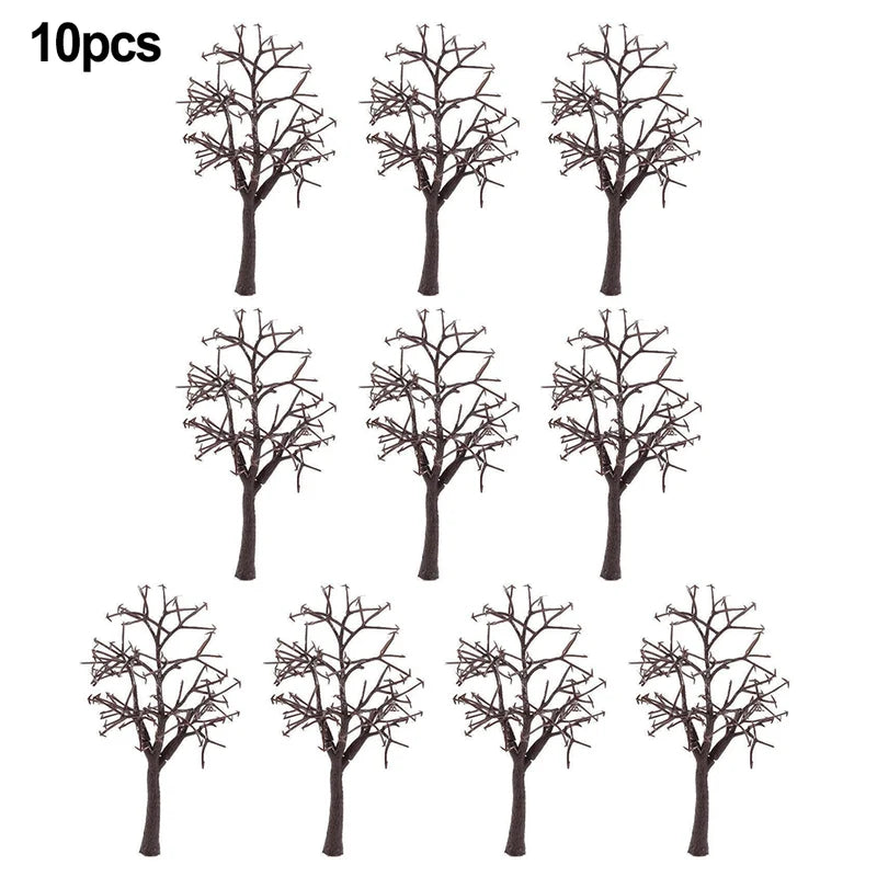 10pcs 12cm Model Bare Tree Trunks for Landscape Scenery DIY Train Layouts