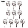 10pcs 12cm Model Bare Tree Trunks for Landscape Scenery DIY Train Layouts