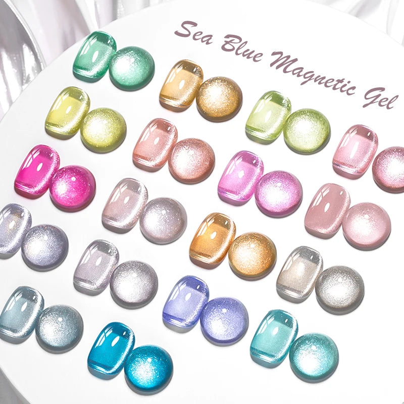 Holographic Magnetic Gel Nail Polish - Semi-Permanent UV Soak Off Varnish