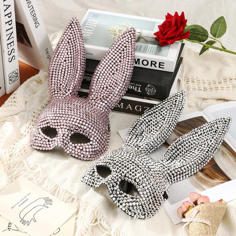 Full Diamond Animal Party Mask for Women & Men - Rabbit, Halloween, Festival