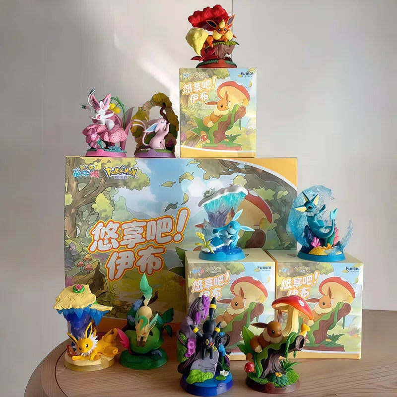 Pokemon Eeveelutions Anime Figure Set - Blind Box Toys for Kids & Collectors