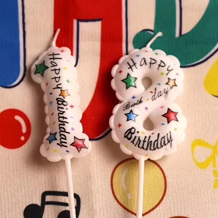 Birthday Balloon Digital Candle Plugin for Cake Decoration - Party Supplies