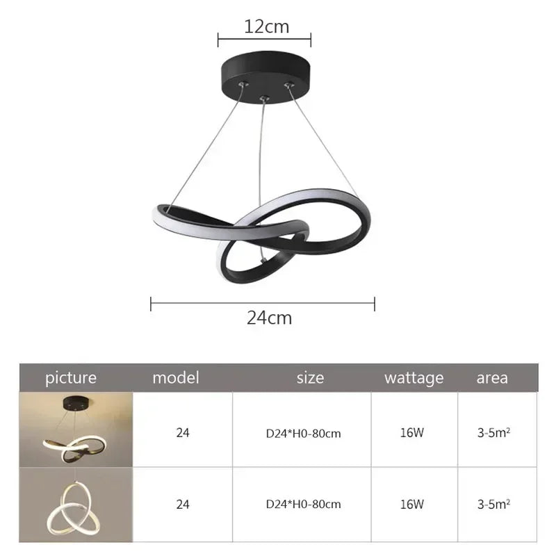 LED Ceiling Pendant Lamp for Dining Room Living Room Corridor Bedroom Modern Illumination
