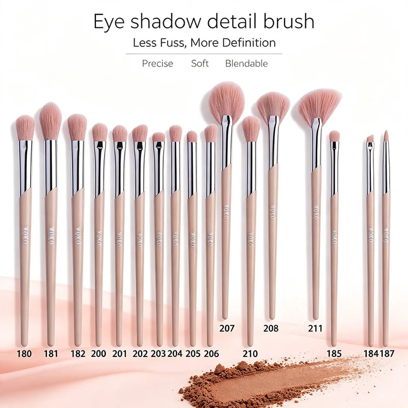 Makeup Brush for Eyeliner and Eyeshadow Smoky Eye Crease Brush - Pink, White, Purple & More