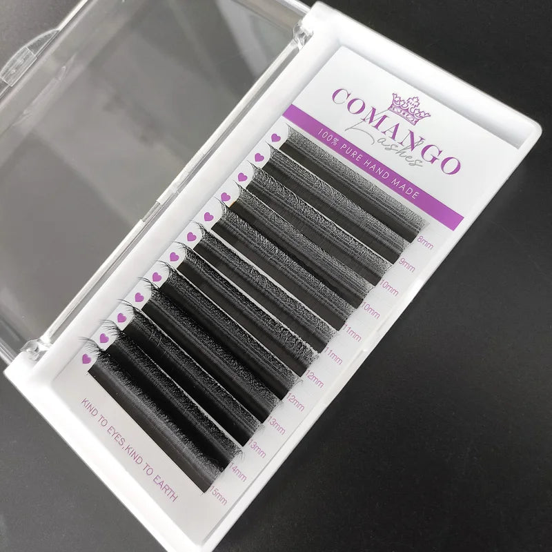 False Eyelash Extensions - Natural Soft Volume Fans with 3D/4D/5D W-Shaped Lashes