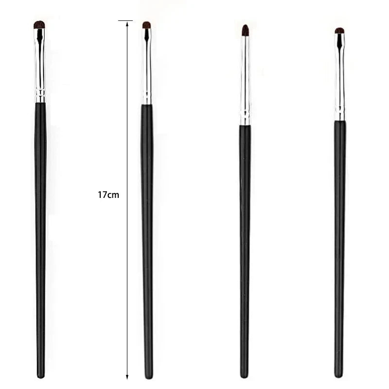 Precise Eyeshadow Brush Set with Horsehair for Eyelid Highlighting and Makeup Application