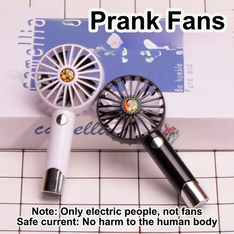 Prank Handheld Fan with Electric Shock - Kids Safe Room Decor & Gag Gift