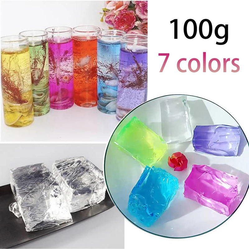 Colorful Jelly Wax for Candle Making 100G DIY Handmade Candle Supplies