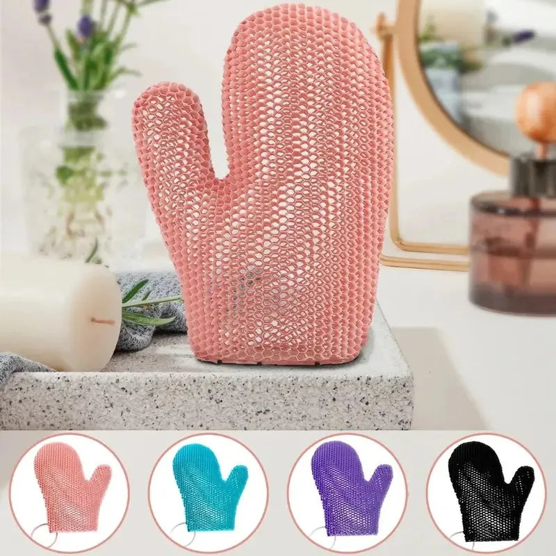 Honeycomb TPU Exfoliating Shower Glove - Quick-Drying Body Scrubber Sponge