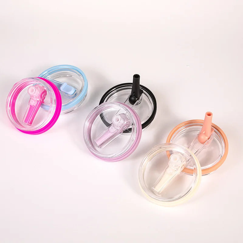Spill-Proof Cup Cover for 30oz Tumblers with Flip Straw Lid - Reusable Water Bottle Accessory