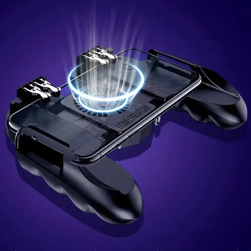 Mobile Game Controller Trigger Joystick for iOS & Android – 6 Finger PUBG Gamepad
