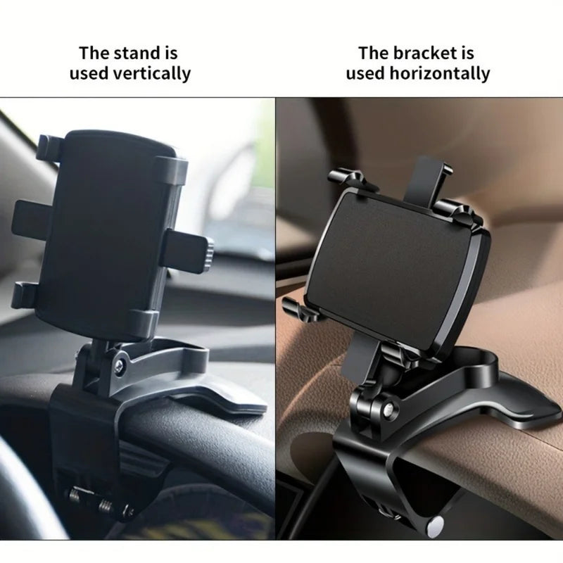 Universal 360° Rotation Car Phone Holder Dashboard Mount for Smartphones GPS