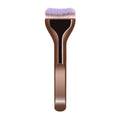 Professional Foundation Brush with Soft Nylon Bristles & Elegant Brown Handle for Liquid, Powder & BB Cream