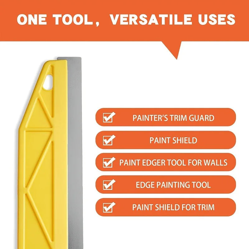 Heavy-Duty 12-Inch Paint Edger with Ergonomic Handle for Precise Wall Painting