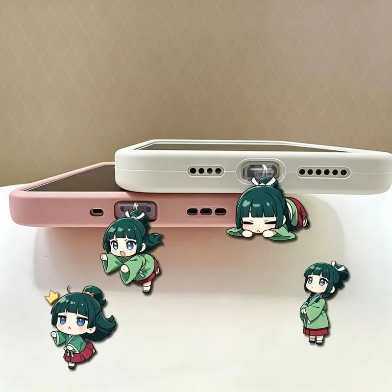 Anime Character Acrylic Pendant Dust Plug for Earphone Ports - Fan Gift
