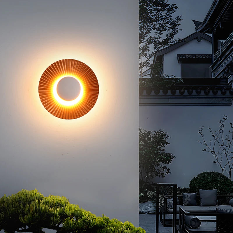 Modern Aluminum Wall Light - LED Disc Shaped Wall Sconce for Living Room & Bedroom