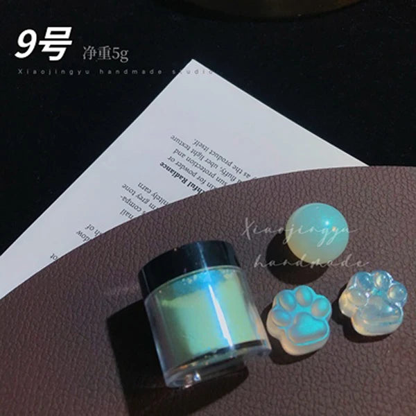 Chrome Nail Powder Shimmer Aurora Glitter for Nail Art - Neon Mermaid Effect - 10g Jar
