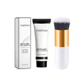 White Full Coverage Liquid Foundation with Brush Set - Halloween Cosplay SFX Makeup