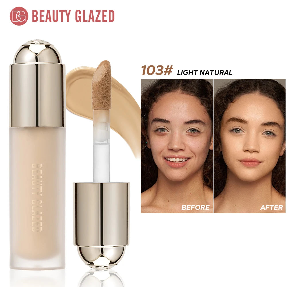 Full Coverage Liquid Concealer for Dark Circles & Blemishes - Waterproof, Long-Lasting Makeup