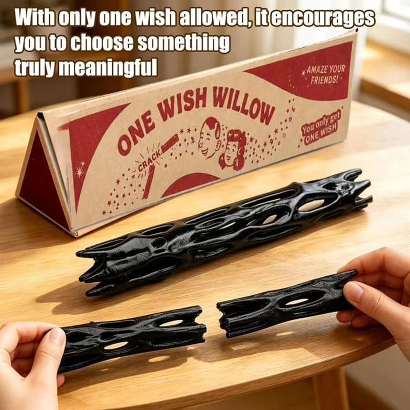 Wishing Willow Stick Lucky Charm - Breakable Magic Wish-Making Stick in Box