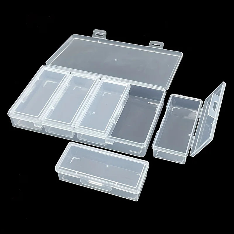 Adjustable Plastic Storage Organizer Box with Removable Compartments for Craft & Sewing Supplies