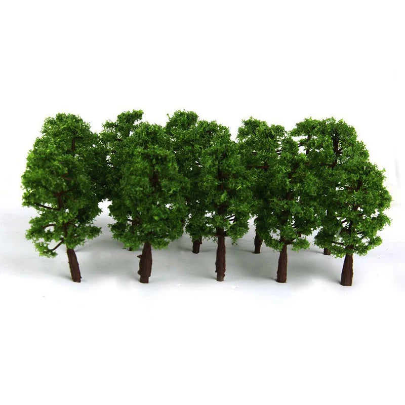 20Pcs Mini Model Trees for Scale Micro Landscape Diorama Train Layout DIY Decor