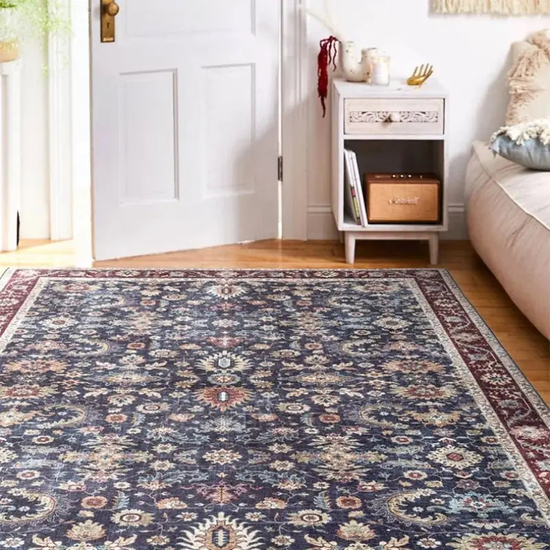 Luxury Living Room Rug with Plush Carpet for Bedroom & Sofa Decor