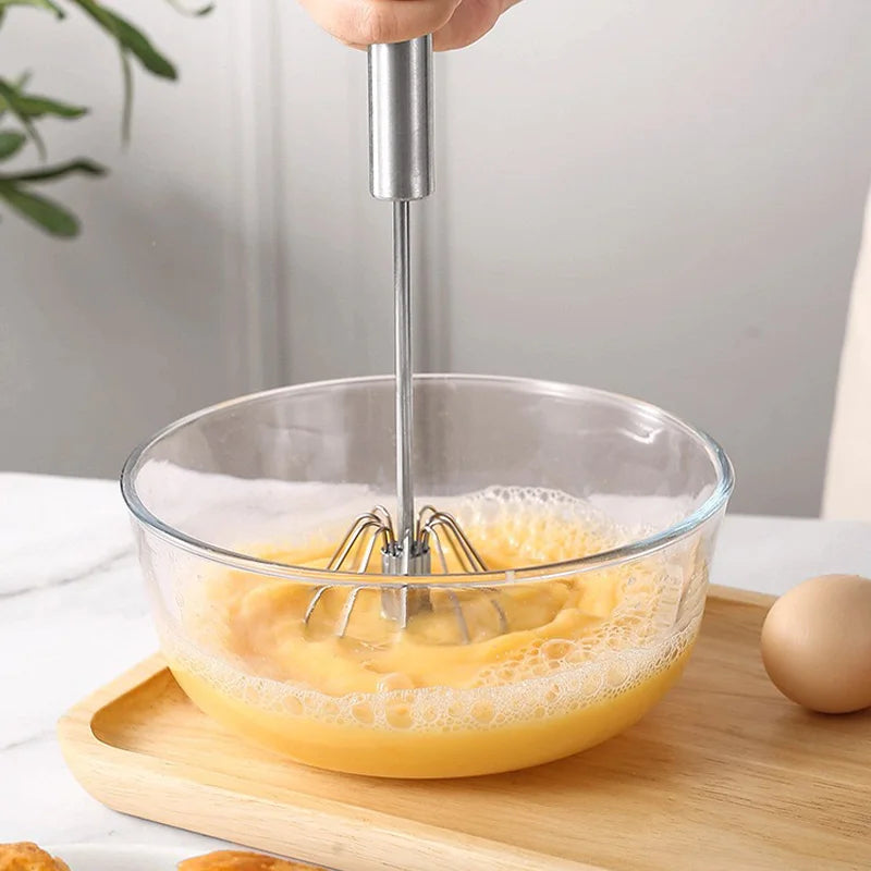 Semi Automatic Egg Beater Handheld Kitchen Tool for Baking and Cooking