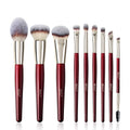 9-Piece Eyeshadow Brush Set - Synthetic Makeup Brushes for Liquid, Cream & Powder