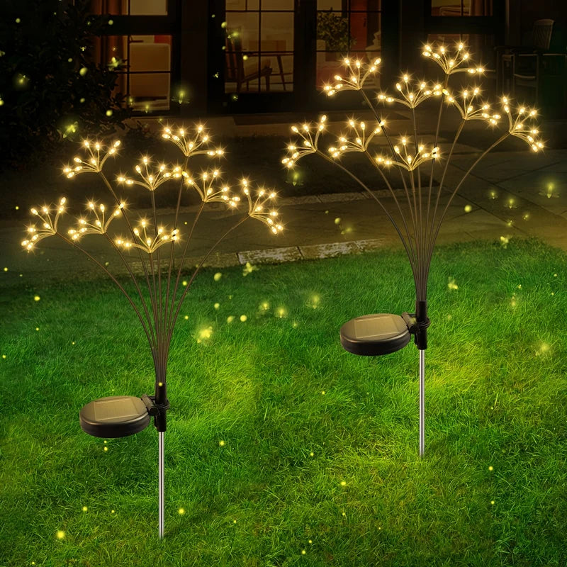 Outdoor Solar Firework String Lights Waterproof IP65 for Garden Patio Yard