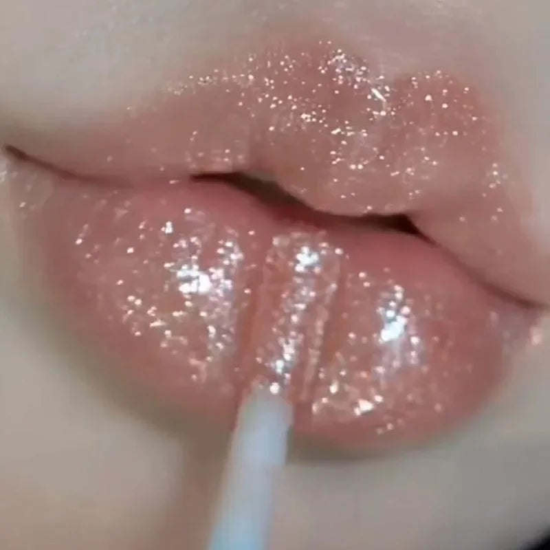 Waterproof Diamond Shimmer Lip Gloss - Sparkling Liquid Lipstick in 5 Colors