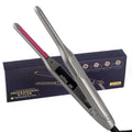 Mini Hair Straightener and Curler for Short Hair - Titanium Plate, Dual Voltage, Travel Flat Iron