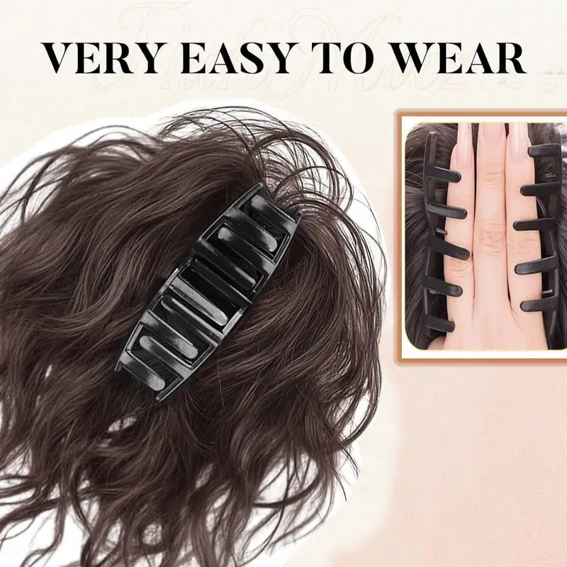 Short Curly Synthetic Claw Clip Ponytail Hair Extensions for Women - High Temperature Fiber Ponytail Hairpiece