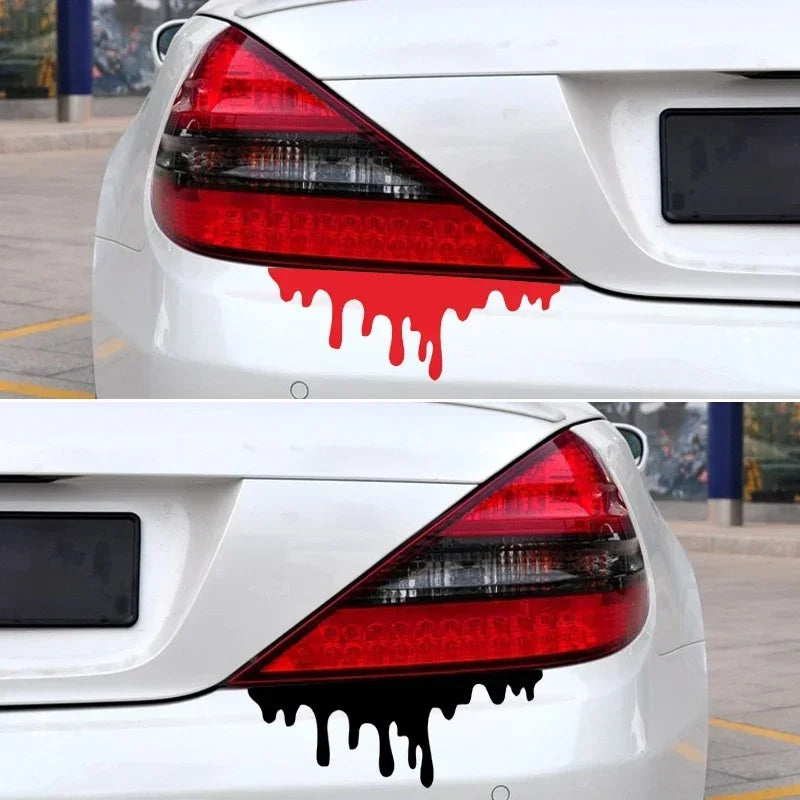 Halloween Blood Drips Car Sticker Waterproof Bumper Decal 14x5cm