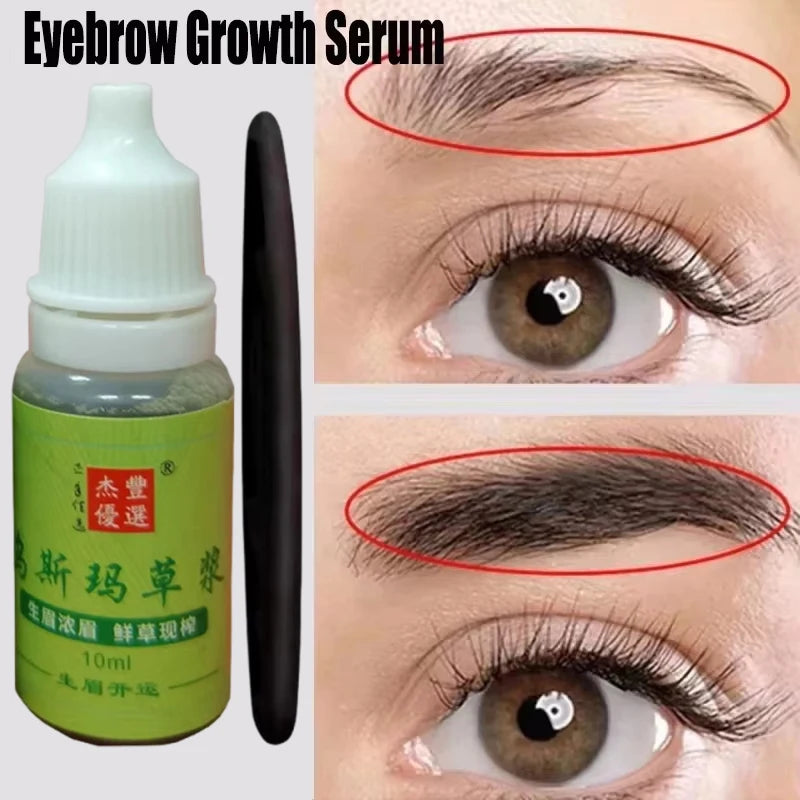 Eyebrow & Eyelash Growth Serum for Fuller Thicker Hair - Natural Nourishing Treatment