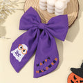 Halloween Gothic Hair Clips Set - Ghost Bat Pumpkin Embroidery for Girls & Children
