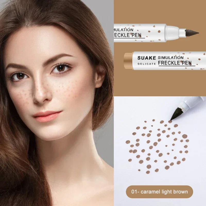 Waterproof Freckle Pen for Natural Fake Spots & Eyeliner - Long-Lasting Makeup Tool