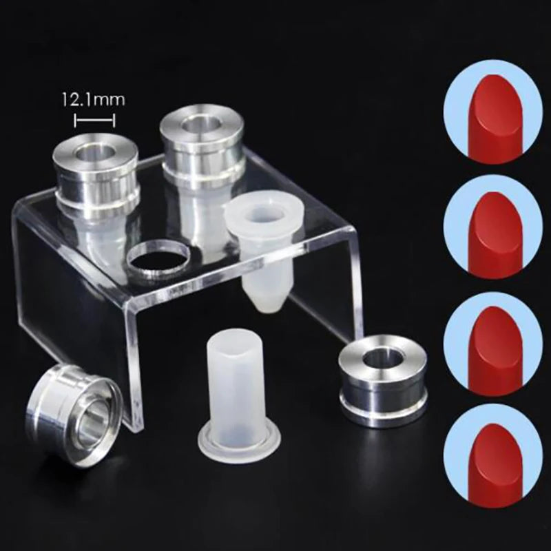 DIY Lipstick Mold Silicone 4-Cavity Makeup Tool for Lip Gloss & Balm