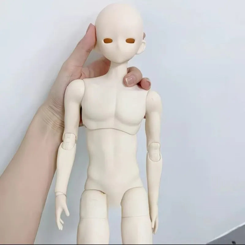 1/4 BJD Doll Head Accessories Practice Makeup Half-White Skin Anime Style Toy