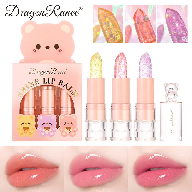 Lipstick Set Trio - Waterproof, Hydrating, Non-Fading Makeup for Beginners
