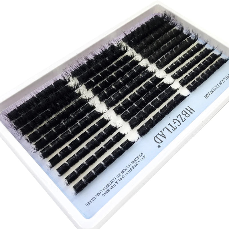 Fluffy Lash Cluster Eyelashes with Spike Extended Fairy Manga Lash Varieties