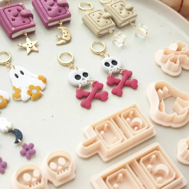 Polymer Clay Book Cutters Set for Jewelry Making - Star Moon & Constellation Design