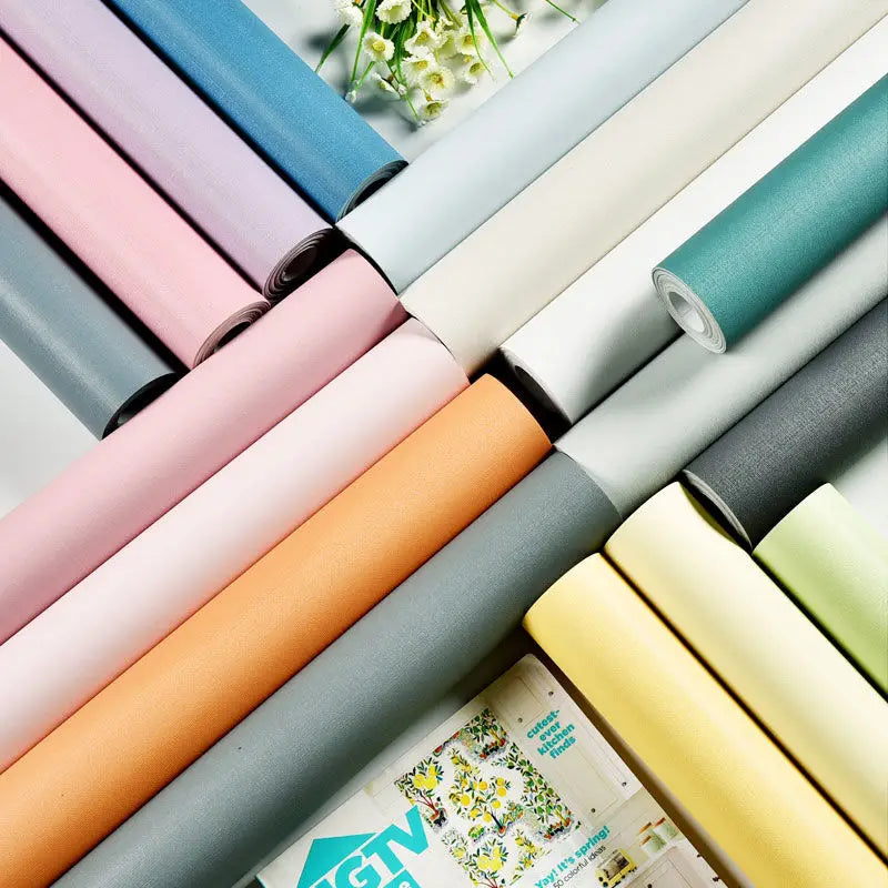 Self-Adhesive PVC Wallpaper for Furniture & Wall Renovation Waterproof Peel & Stick Vinyl