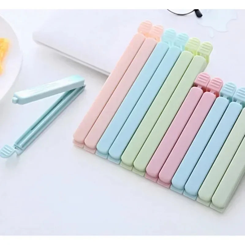10PCS Food Bag Sealing Clips - Portable Kitchen Snack & Food Storage Buckles