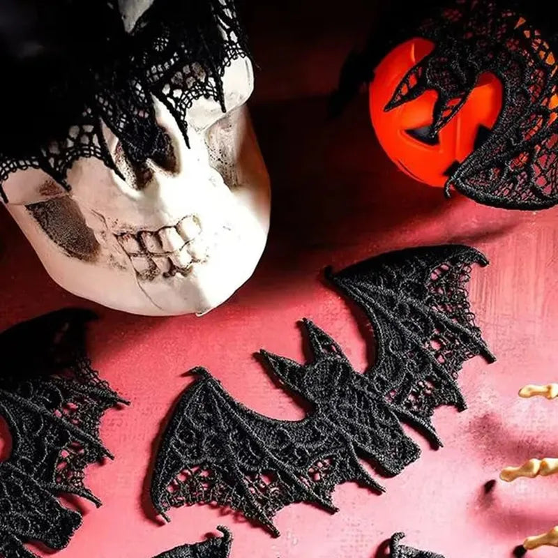 Halloween Bat Decor Pendant Lightweight Realistic Lace Bird Wildlife Decoration