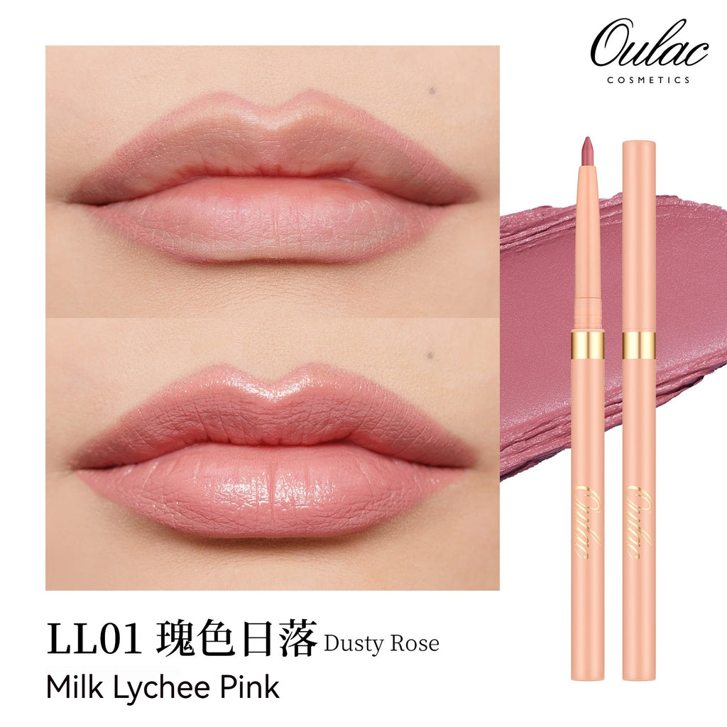 Waterproof Lip Liner Pencil with Matte Velvet Finish for Precise Lip Makeup
